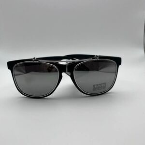 NYS Collection Womens Black Polarized Clip-on Sunglasses One Size NWT